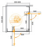 Душевой уголок Cezares Slider 90x90 SLIDER-A-2-80/90-GRIGIO-Cr