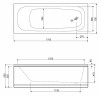 Акриловая ванна Cezares Eco 170х70 ECO-170-70-41-W37