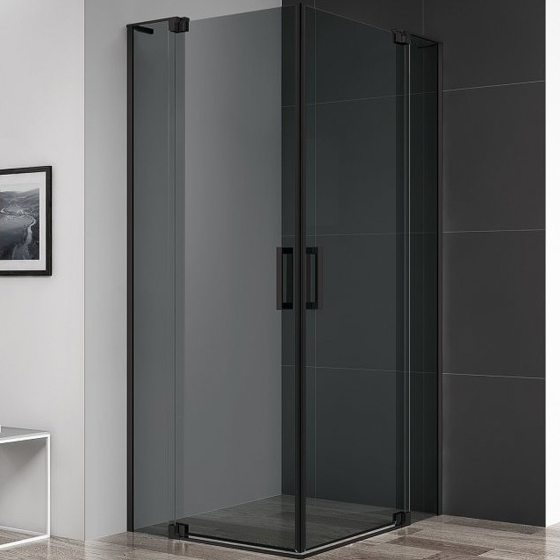 Душевой уголок Cezares Slider 100x80 SLIDER-AH-2-70/80-90/100-GRIGIO-NERO
