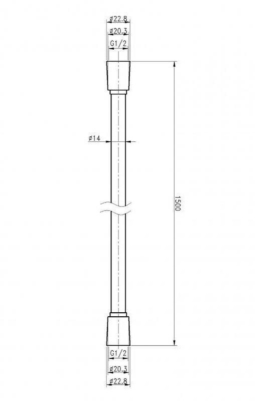 Душевой шланг Cezares Czr CZR-FD-150-BORO