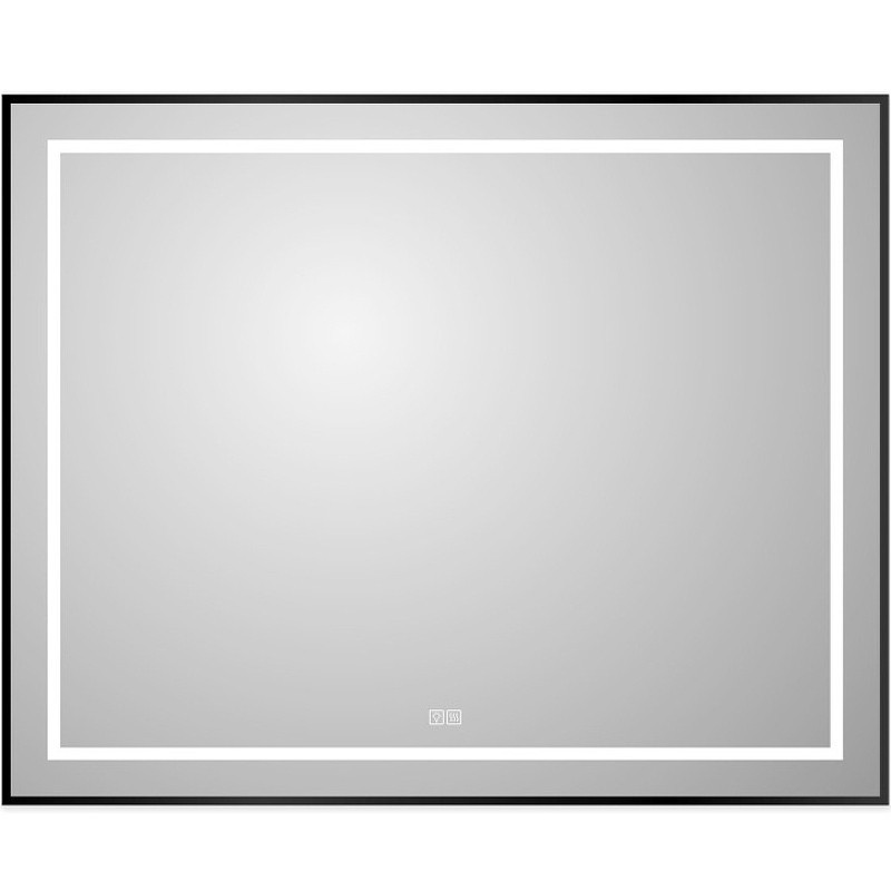 Зеркало BelBagno Kraft 100 SPC-KRAFT-1000-800-LED-TCH-WARM-NERO с подсветкой