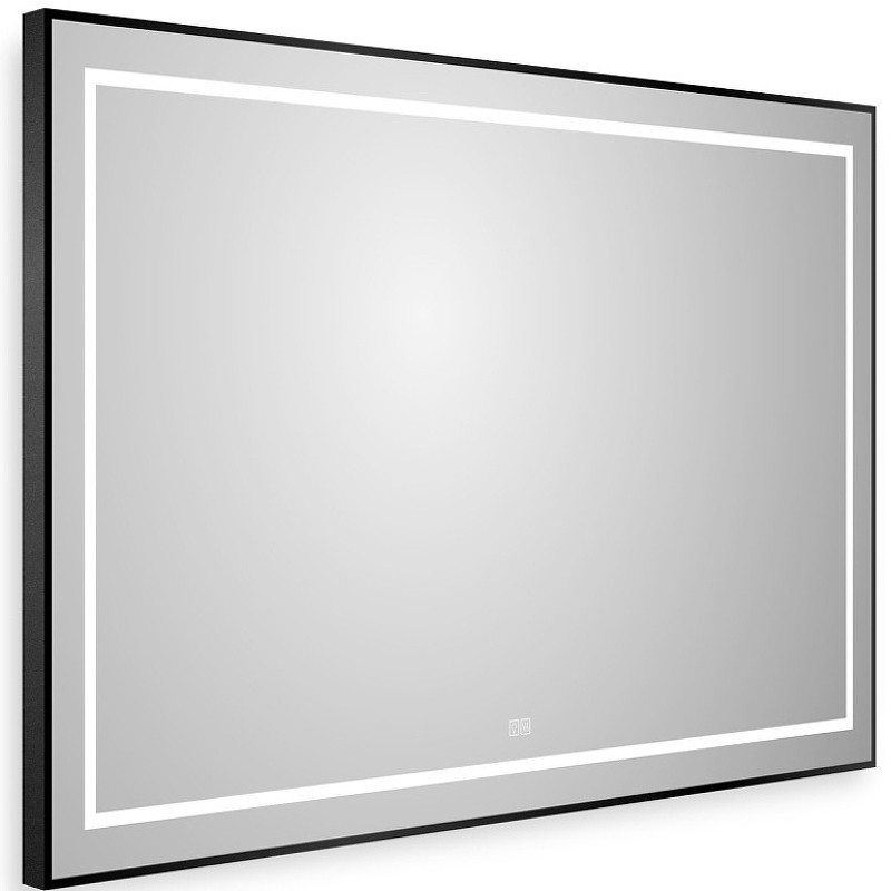Зеркало BelBagno Kraft 100 SPC-KRAFT-1000-800-LED-TCH-WARM-NERO с подсветкой