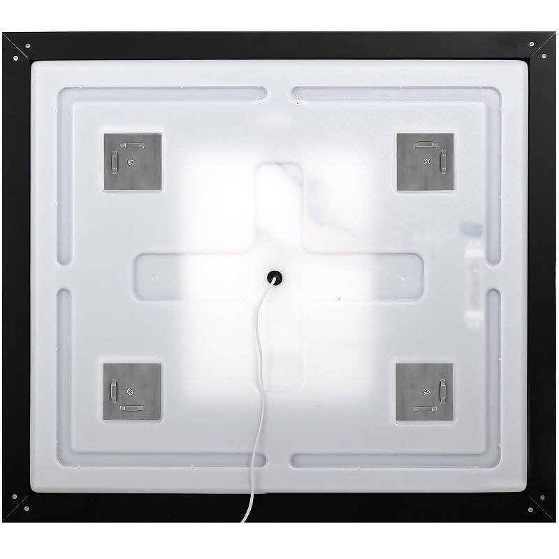 Зеркало BelBagno Kraft 100 SPC-KRAFT-1000-800-LED-TCH-WARM-NERO с подсветкой