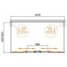 Душевой уголок Cezares Molveno 170x90 MOLVENO-AH-2/2-170/90-C-GM-IV.