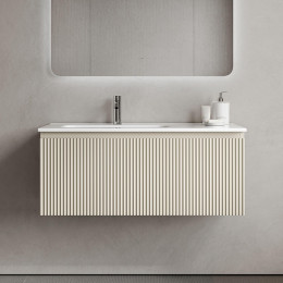 Тумба под раковину Sancos Snob R 1.0 100 L SNR1.0100LCE подвесная цвет Beige Soft
