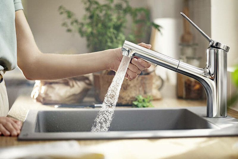 Смеситель для кухни Hansgrohe Zesis M33 74800800 Сталь