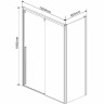 Душевой уголок Vincea Lugano 150х90 VSR-1L9015CLB-1