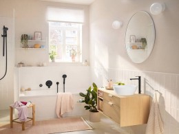 Смеситель для душа Hansgrohe Rebris S 72466670 черный матовый