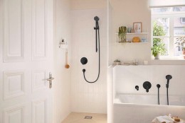 Смеситель для душа Hansgrohe Rebris S 72466670 черный матовый