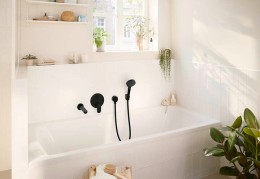 Смеситель для душа Hansgrohe Rebris S 72466670 черный матовый