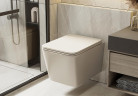 Унитаз Abber Rechteck AC1201MBE подвесной цвет Светло-бежевый матовый с сиденьем Микролифт