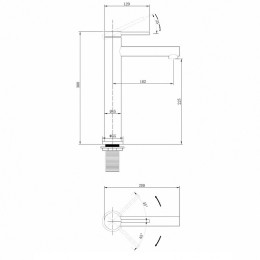 Смеситель для раковины Abber Emotion AF8811NG Никель