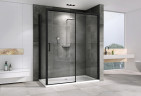 Душевой уголок Abber Komfort 120x100 AG93120B-S102B профиль Черный стекло прозрачное