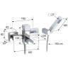 Смеситель для ванны Remer SQ3 S023