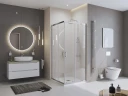 Душевой поддон из искусственного камня BelBagno Uno 90x90 TRAY-MR-UNO-A-90-35-W-CR