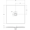 Душевой поддон из искусственного камня BelBagno Uno 90x90 TRAY-MR-UNO-A-90-35-W-CR