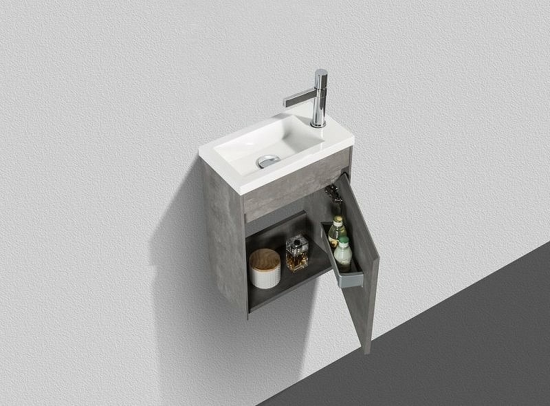 Тумба под раковину BelBagno Pietra Mini 46 PIETRA MINI-460-1A-SO-SCM-R подвесная