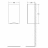 Подвесной шкаф BelBagno Fly-Marino 40 L FLY-MARINO-750-1A-SC-BL-P-L