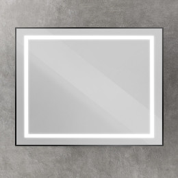 Зеркало BelBagno Kraft 100 SPC-KRAFT-1000-800-SENS-NERO с подсветкой