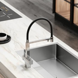 Смеситель для кухни Sancos Moro SC4006CH Хром Черный