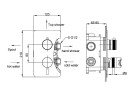 Смеситель для душа Boheme Cell 135-3-CB