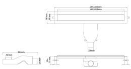 душевой лоток Boheme Premium Trendy 80 982-80-CB