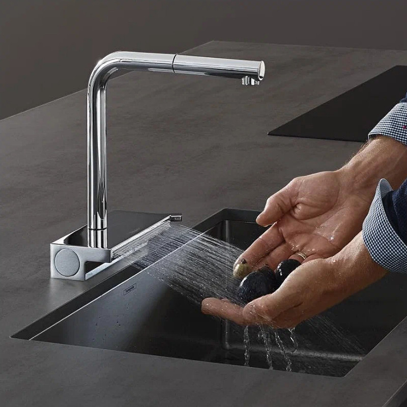 Смеситель для кухни Hansgrohe Aquno Select M81 73830000 Хром