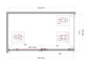 Душевой уголок BelBagno Soft Close-2 160x90 SOFT_CLOSE-2-AH-1-160/90-C-GM