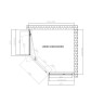 Душевой уголок Vincea Show 100x100 VSP1-4SH100CLB