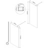Душевая перегородка Vincea Walk-In 60 VSW-1H600CLG