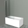 Шторка на ванну BelBagno UNO-V-11-120/150-C-Cr