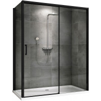 Душевой уголок Abber Komfort 130x90 AG93130B-S92B профиль Черный стекло прозрачное