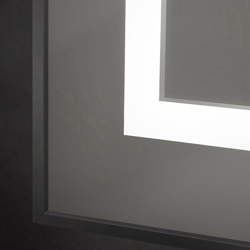 Зеркало BelBagno Kraft 120 SPC-KRAFT-1200-800-SENS-NERO с подсветкой
