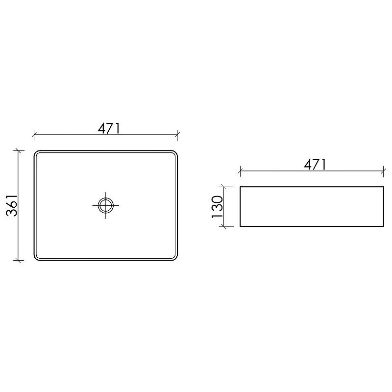 Раковина-чаша Ceramicanova Element 47 CN6069MB Черная матовая