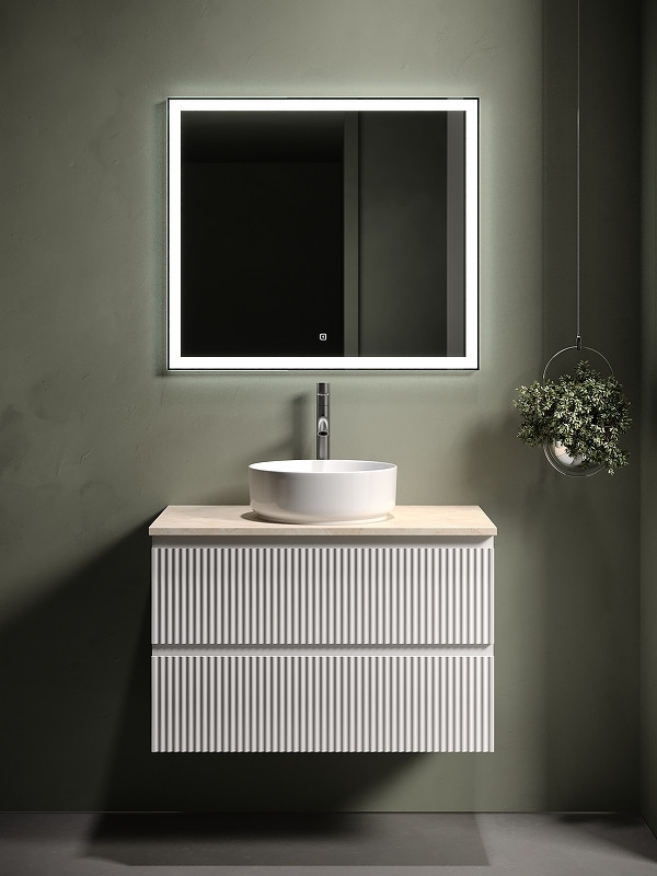 Тумба под раковину Sancos Snob R 80 SNR80W подвесная Bianco