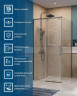 Душевой уголок BelBagno Soft Close-1 100x100 SOFT_CLOSE-1-A-1-100-C-GM