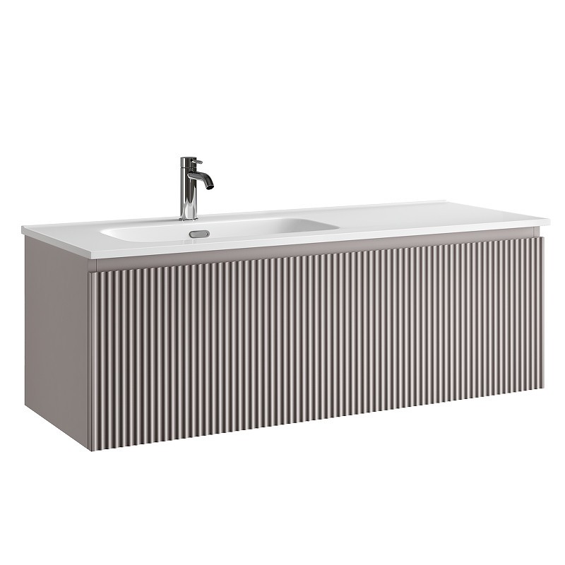Тумба под раковину Sancos Snob R 1.0 120 L SNR1.0120LSM подвесная цвет Doha Soft