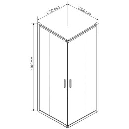 Душевой уголок Vincea Garda 120x100 VSS-1G1012CLG