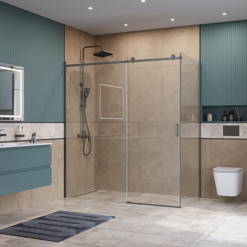 Душевой уголок BelBagno Soft Close-2 180x90 SOFT_CLOSE-2-AH-1-180/90-C-GM