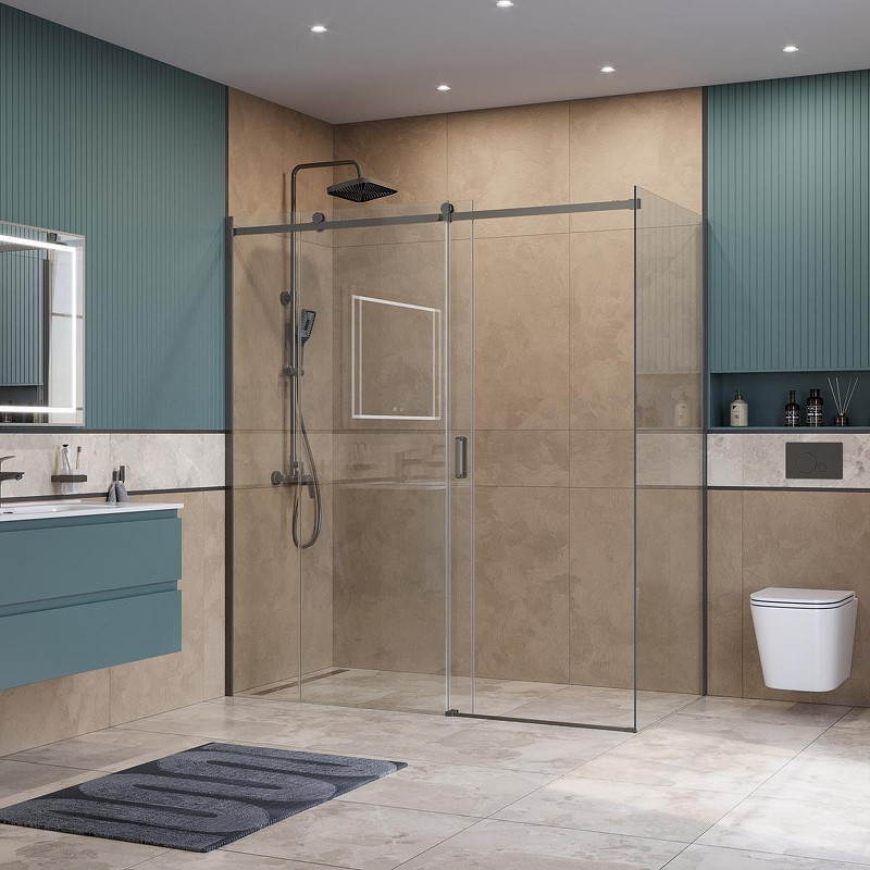 Душевой уголок BelBagno Soft Close-2 180x90 SOFT_CLOSE-2-AH-1-180/90-C-GM