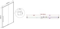 Душевая дверь Vincea Arno 120 VPS-1A120CLB