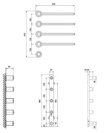 Электрический полотенцесушитель Vincea VTD-2H1GM