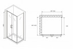 Душевой уголок Abber Sonnenstrand 100x100 AG04100C-S100