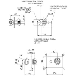 Смеситель для душа Remer Element ET09HRG