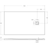 Душевой поддон из искусственного камня BelBagno Uno 160x90 TRAY-MR-UNO-AH-160/90-35-W-CR