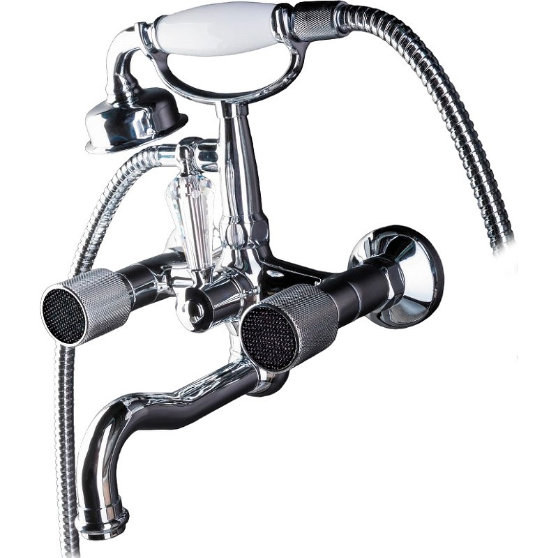 Смеситель для ванны Boheme Royal Cristal 273-Royal/CRST black