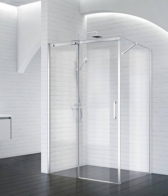 Душевая стенка BelBagno Acqua 90 ACQUA-90-FIX-C-Cr