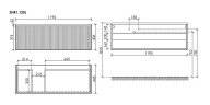 Тумба под раковину Sancos Snob R 1.0 120 L SNR1.0120LW подвесная цвет Bianco