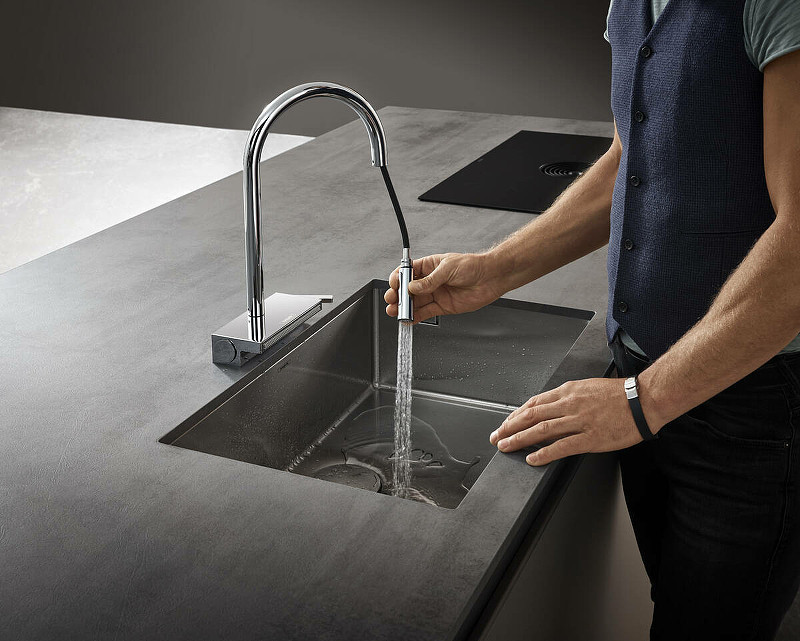 Смеситель для кухни Hansgrohe Aquno Select M81 73831000 Хром