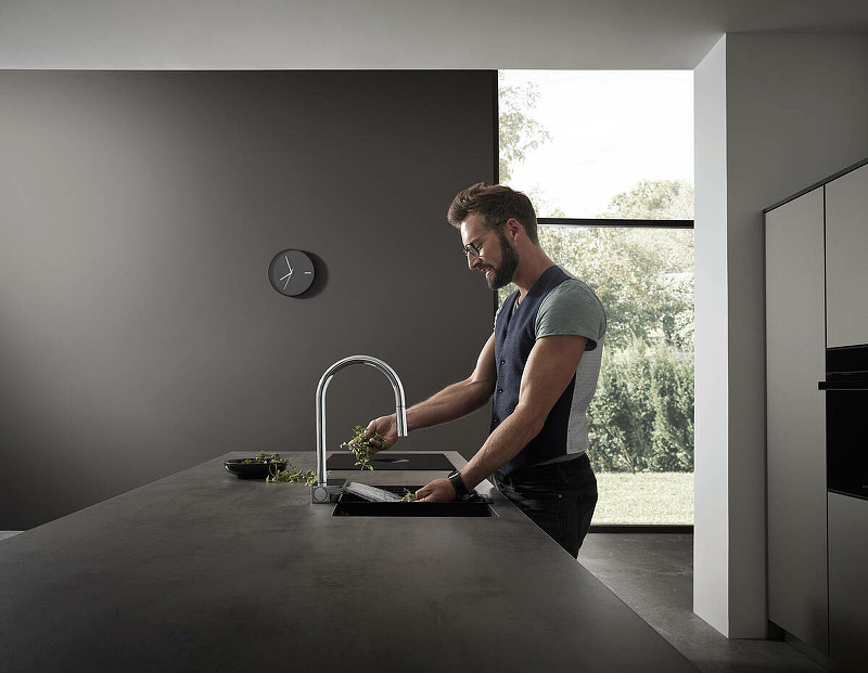 Смеситель для кухни Hansgrohe Aquno Select M81 73831000 Хром